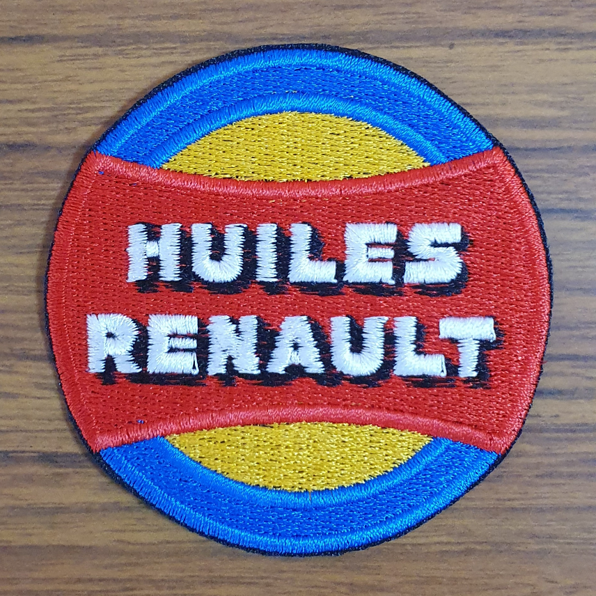 Patch Brodé Antique Huile Moteur